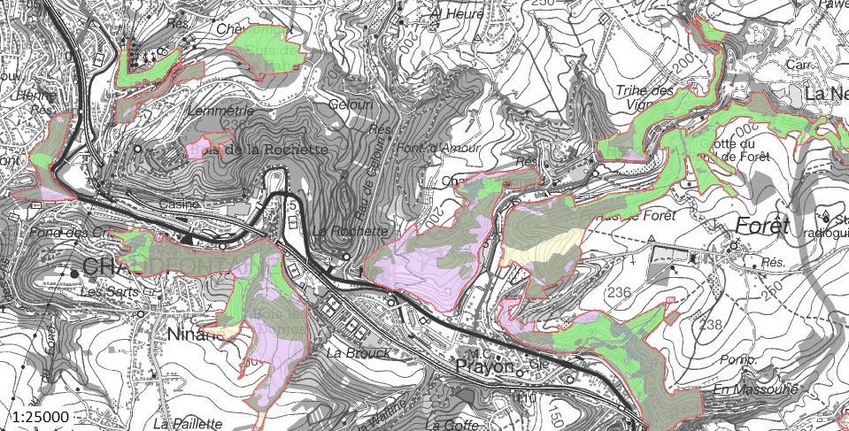 4 zones "Natura 2000" , année 2015 